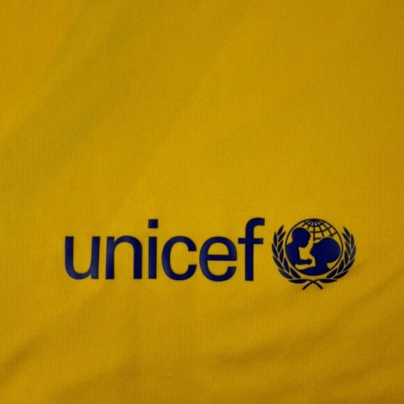 Nike FC Barcelona Yellow Soccer Jersey Youth Size L - Picture 11 of 14